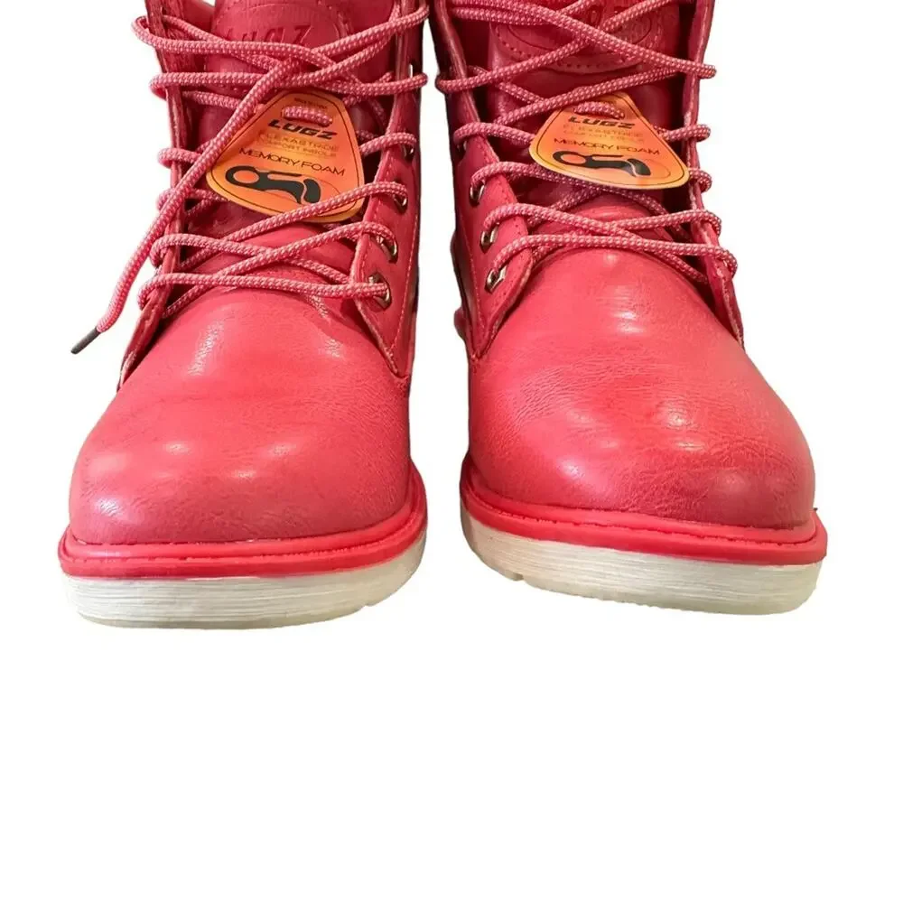 Lugz pink Laceup‎ high top boot. I” heel size 7 new without box - Picture 14 of 14